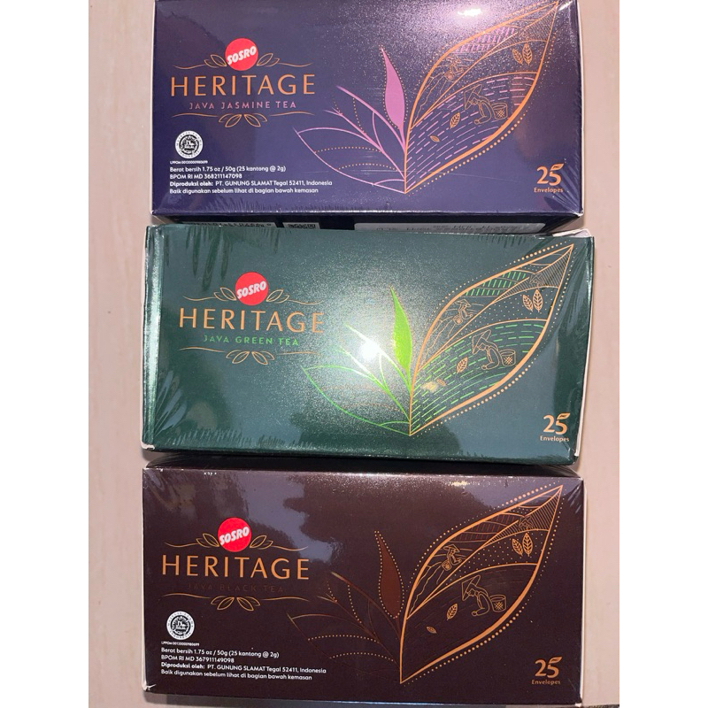 

TEH SOSRO HERITAGE JAVA GREEN TEA 25 KANTONG 50G