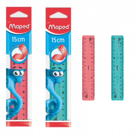 

MAPED PULSE TWIST N FLEX PLASTIC RULER 15 CM - PENGGARIS PLASTIK LENTUR