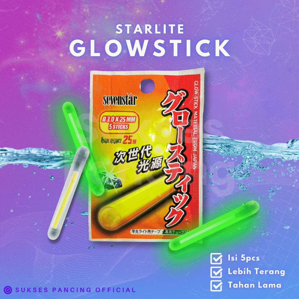 Starlite SEVENSTAR Glow Stick Pancing ISI 5pcs