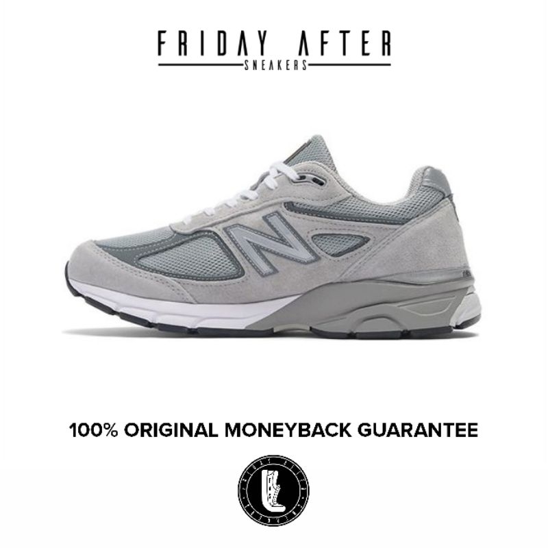 Sepatu Sneakers Pria Wanita New Balance 990 v4 Grey Made In USA Original Resmi