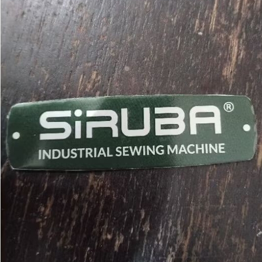 plat mesin jahit kamkut siruba