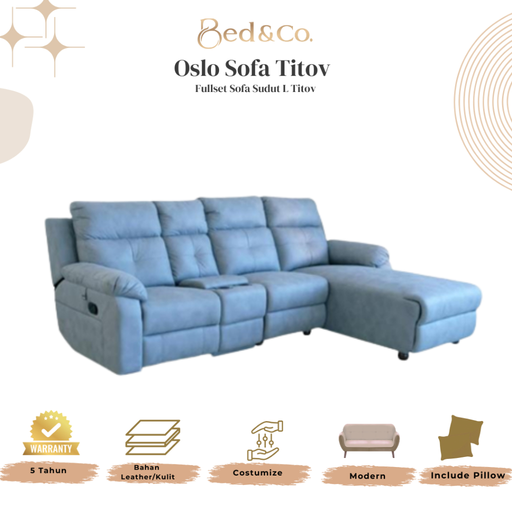 Sofa Titov Original Oslo Sectional Recliner