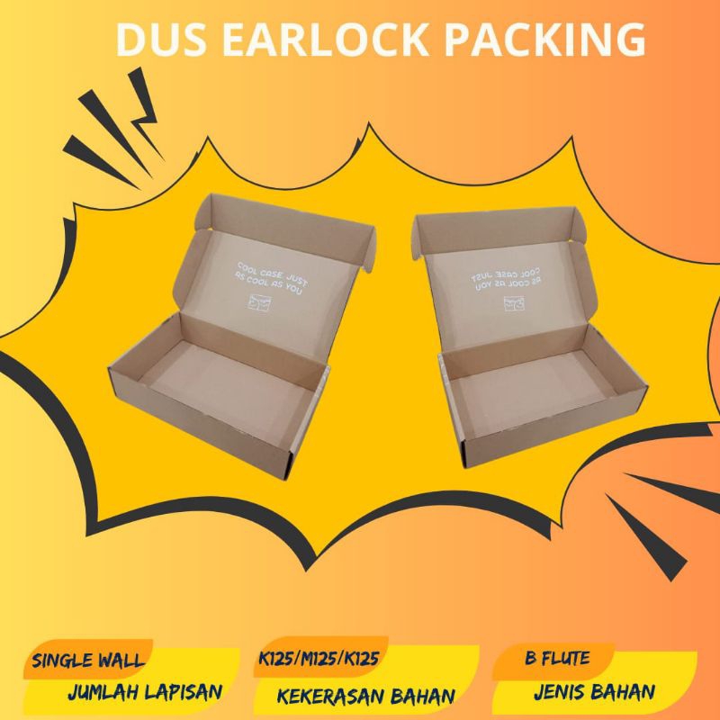 

Kardus Model Earlock polos uk. 33x26x7 cm