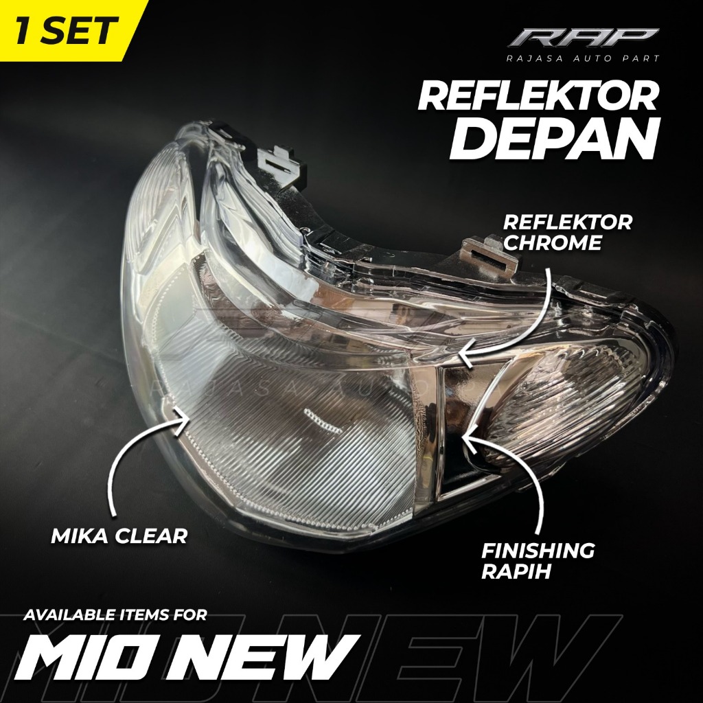 REFLEKTOR LAMPU DEPAN MIO SMILE MIO NEW/LAMPU DEPAN YAMAHA MIO SMILE