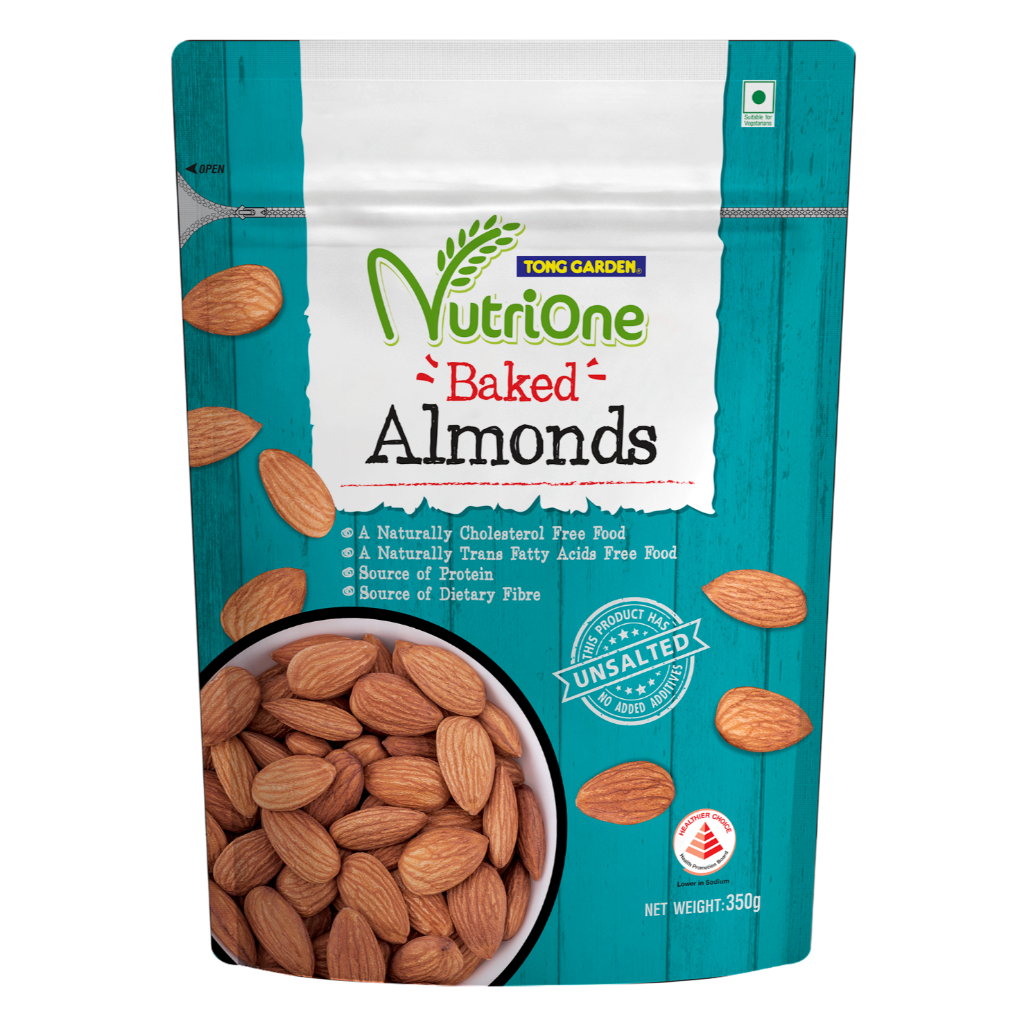 

NutriOne Baked Almonds Unsalted 350g