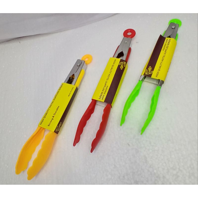 TONGS FOOT STAINLESS PLASTIK,CAPITAN MAKANAN,CAPITAN KUE,CAPITAN GORENGAN