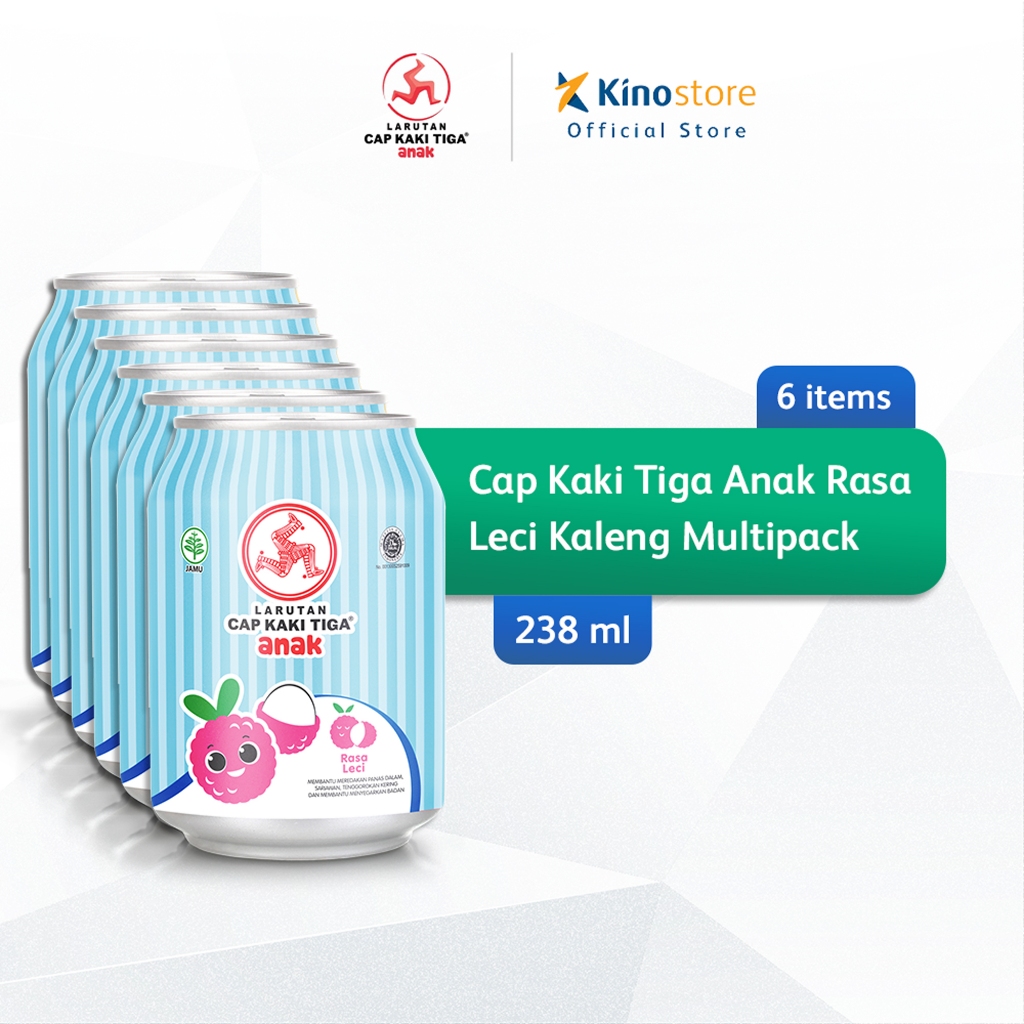 

Cap Kaki Tiga Anak Rasa Leci kaleng 238ml