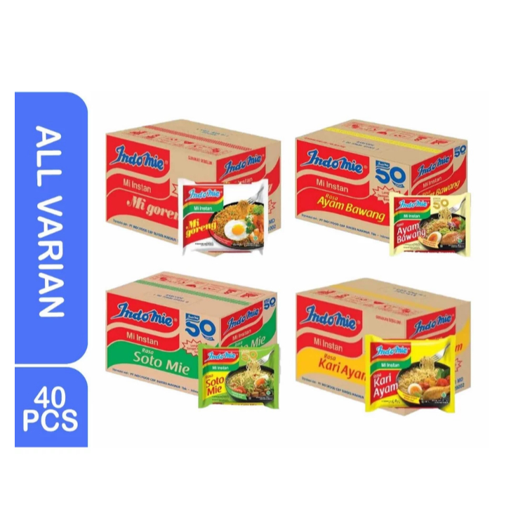 

INDOMIE 1 DUS ISI 40 BUNGKUS / SEMUA RASA