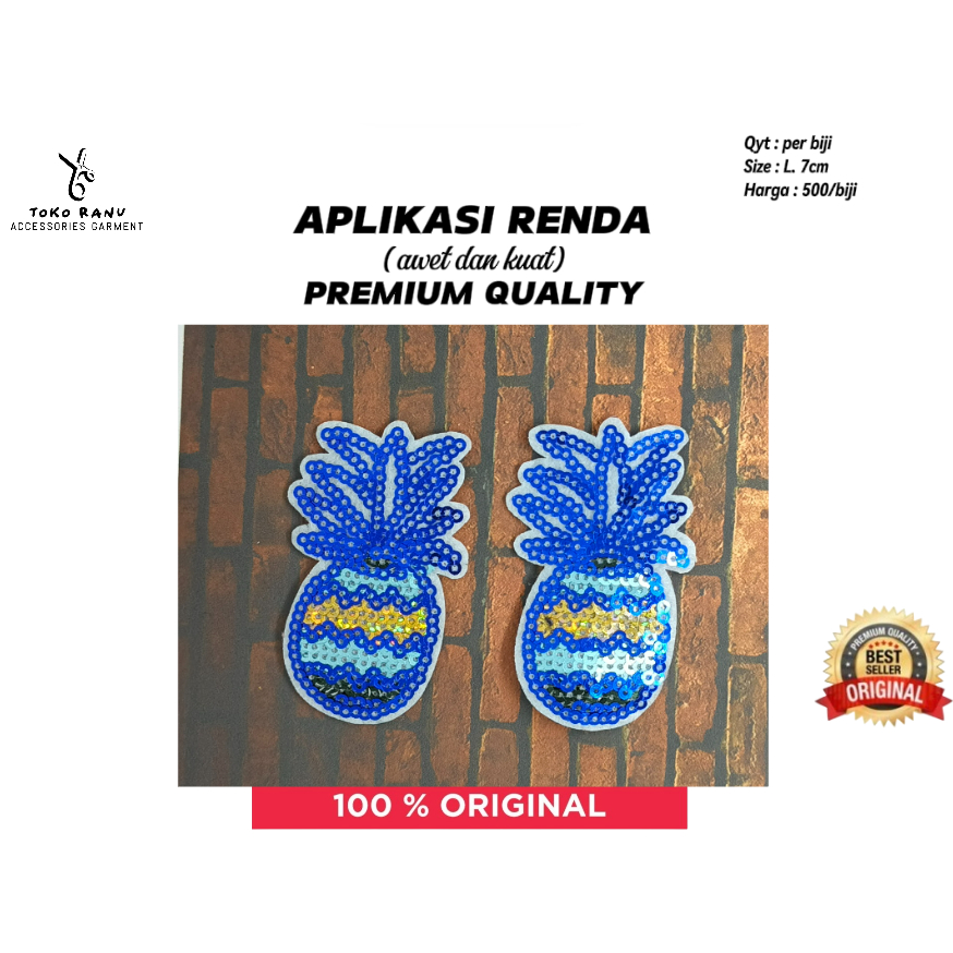 aplikasi bordir bunga - aksesoris baju - aksesoris baju bordir - motif bunga / aplikasi mute ( harga