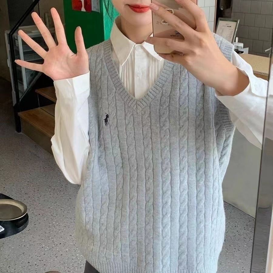 Vest Knit Import Grosir 72 knit import premium Rompi Rajut Wanita Korean  Style Big Size Atasan Rema