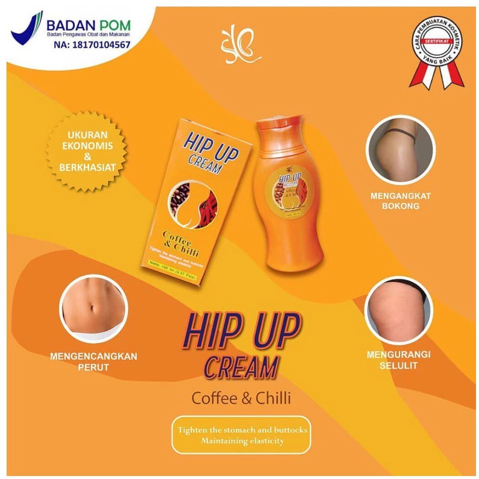 SYB Hip Up Cream BPOM – Krim Kulit Bokong Lembut, Kencang & Terawat