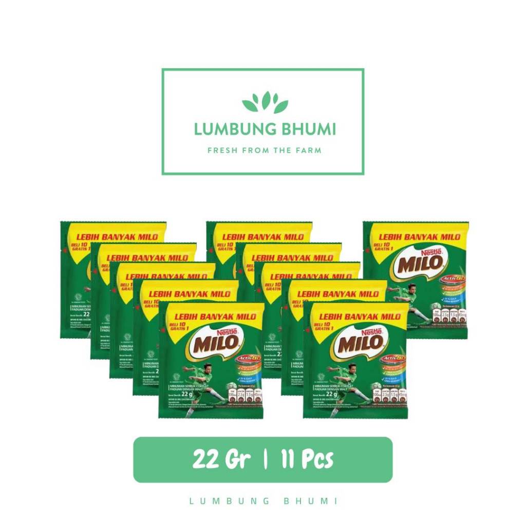 

MILO Susu Bubuk Original 22 Gr 1 Renceng 11 Pcs - Lumbung Bhumi