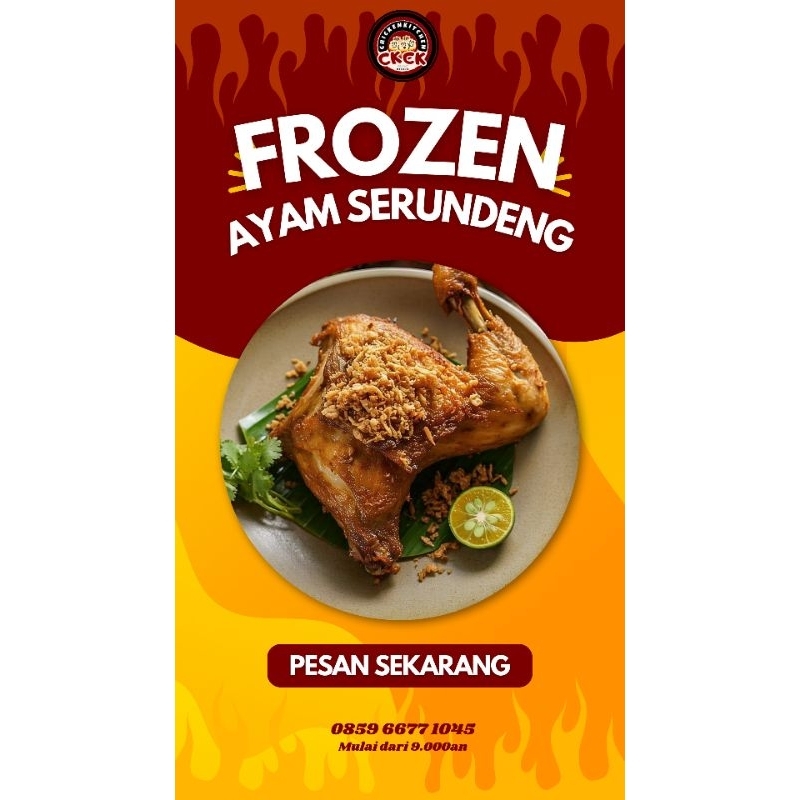 

Frozen ayam serundeng