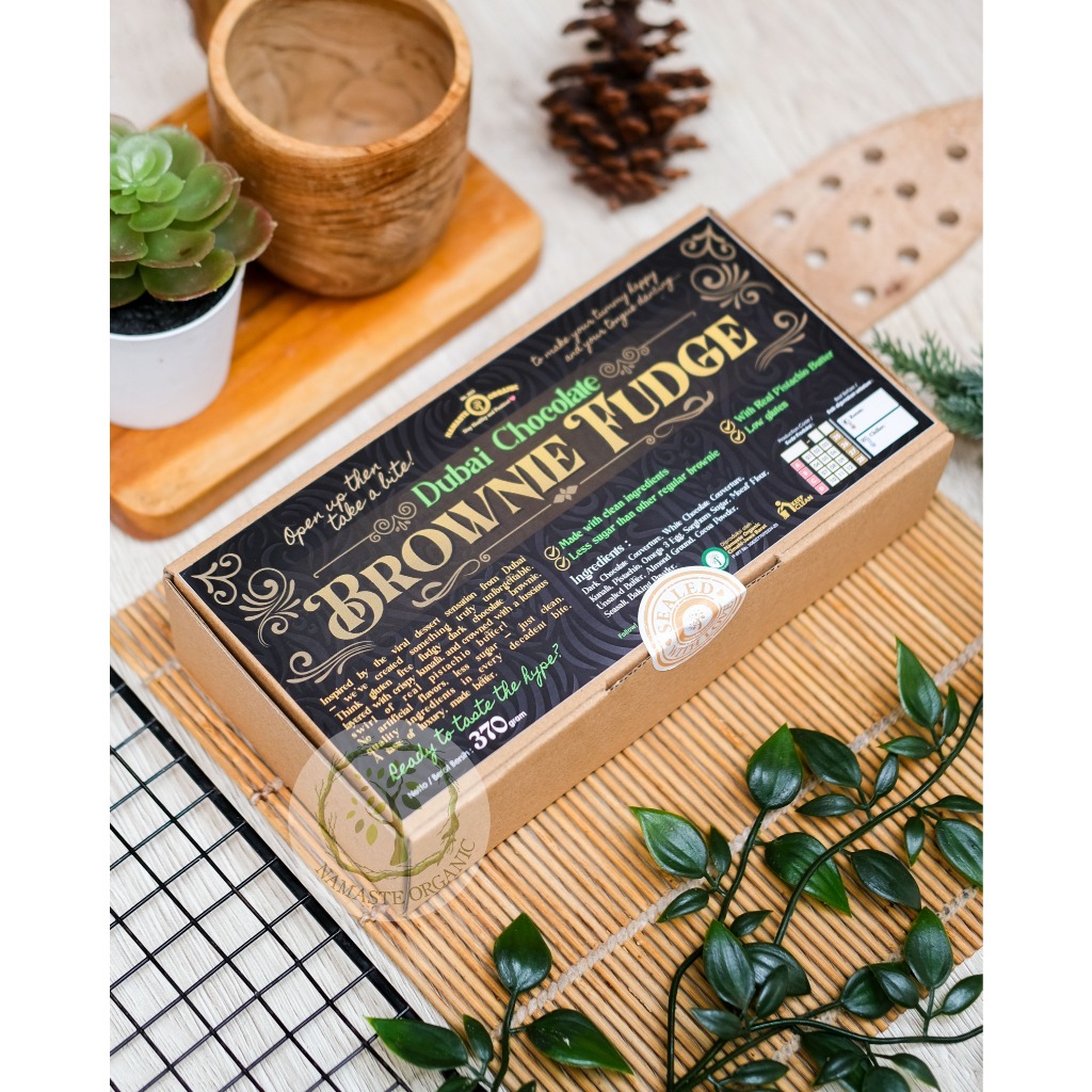 

DUBAI CHOCOLATE PISTACHIO KUNAFA BROWNIE FUDGE - LESS SUGAR LOW GLUTEN 10X20CM