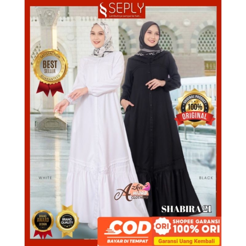 Seply Gamis Shabira 21 Baju Gamis Terbaru 2025 - Baju Gamis Hitam Polos - Baju Gamis Putih Polos - B