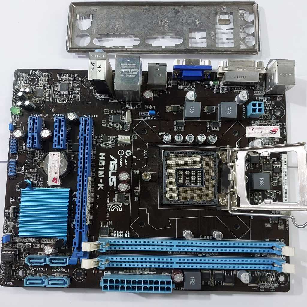 Mainboard h61 asus H61M-K ddr3 socket 1155 murah motherboard Gen3 ASUS H61 second original