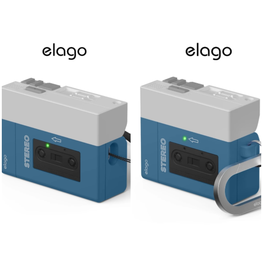 elago Cassette Player Case Compatible for AirPods Pro 2 dan Aipords 4 Original Elago Cassette Retro 