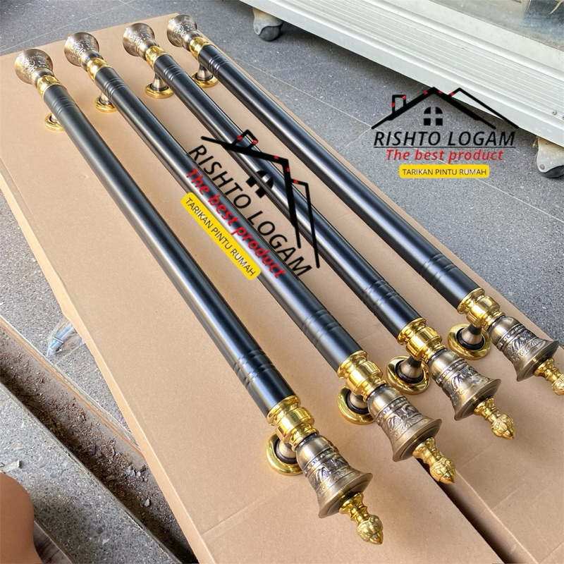 handle pintu minimalis 150cm gagang pintu rumah pegangan pintu 2 stainless kuningan