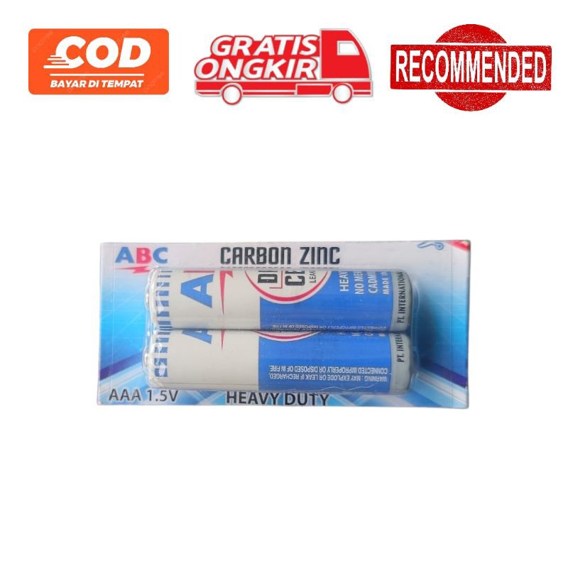 Baterai ABC Biru AAA R3 Batu Batre Size Kecil Batrei ABC Biru 1.5 V