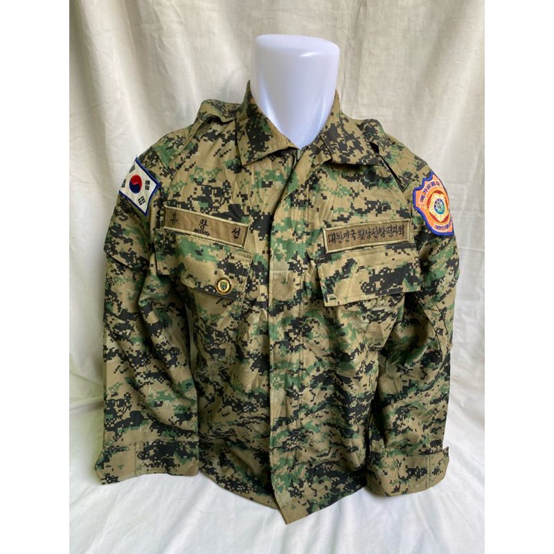 Kemeja BDU PDL loreng digital Marpat Pasukan Khusus Korea Full Patch (5)