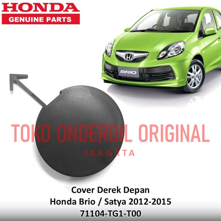 Tutup Derek Bemper DEPAN Cover Towing Hook Honda BRIO SATYA Bumper 2012 2013 2014 2015 bulat