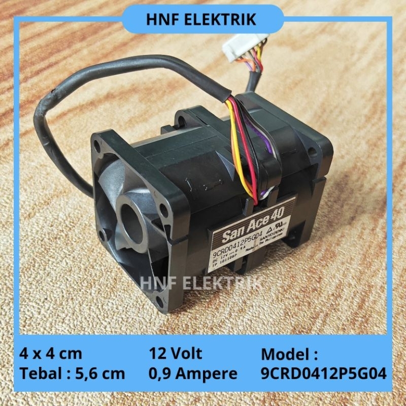 Fan DC Dobel 12V 0.9A High Speed Kipas DC 4 x 4 cm 12V 0,9A