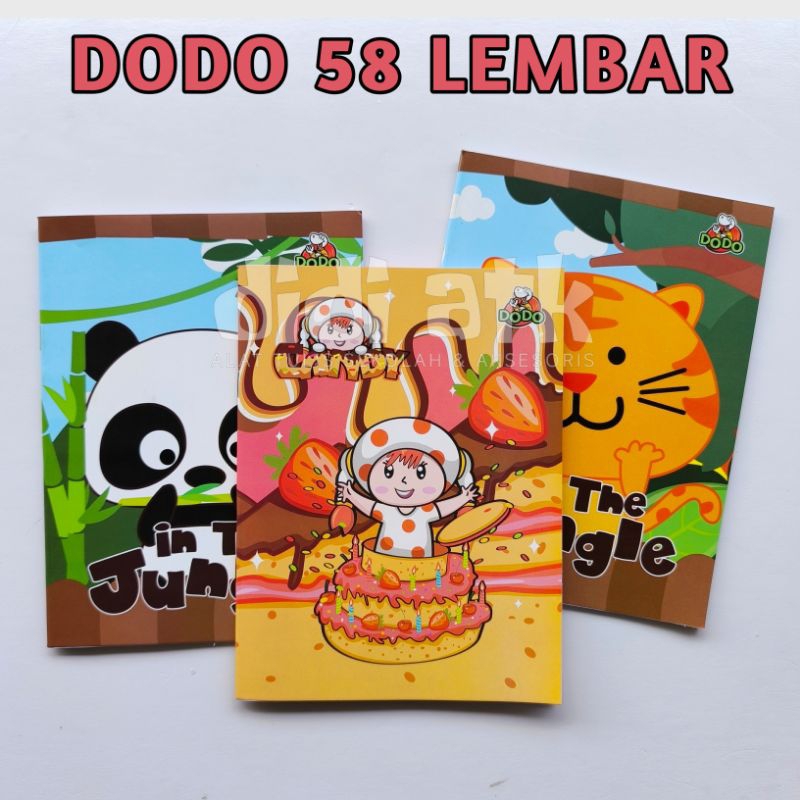 

Buku Tulis Dodo 58 Lembar 1 Pak Isi 10 Pcs - Paper Stationery