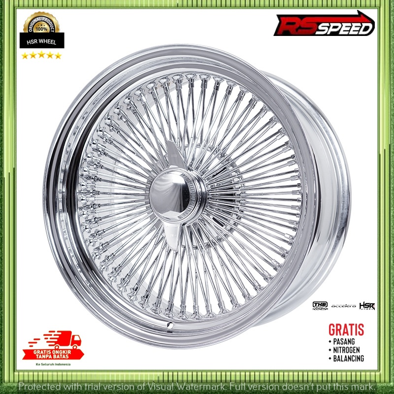 Velg Ring 20 Untuk Mobil Fortuner Pajero Pelek Hsr Original Type Wire Wheels Pcd 6X139.7 Lebar 8 ET5