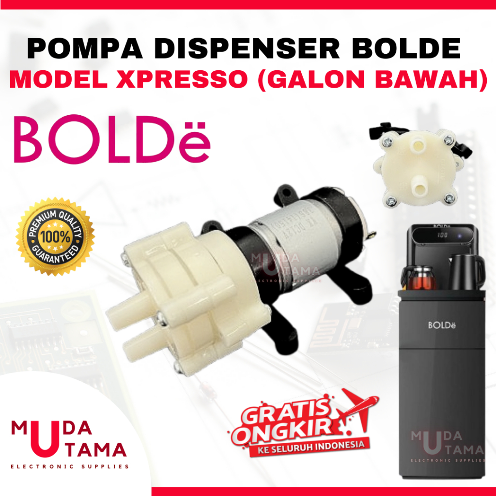 DINAMO POMPA DISPENSER BOLDE XPRESSO GALON BAWAH 12 Volt | MOTOR DISPENSER GALON BAWAH BOLDE XPRESSO
