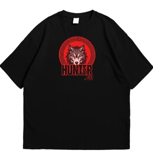 Tshirt Hunter Wolf Black