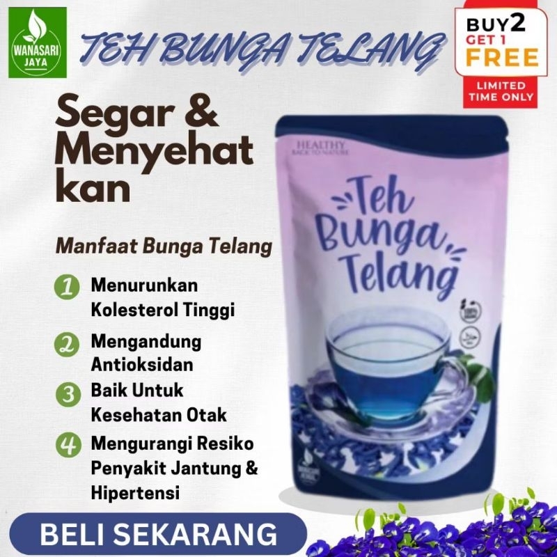 

teh herbal bunga telang kering organik obat alami dan halal bunga telang segar tanaman herbal termurah teh celup alami 100% original