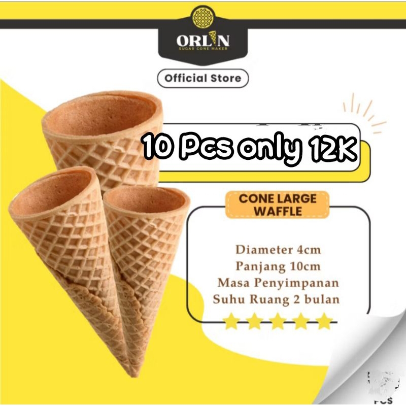 

Ice Cone isi 10 (ukuran diameter 4*8cm)