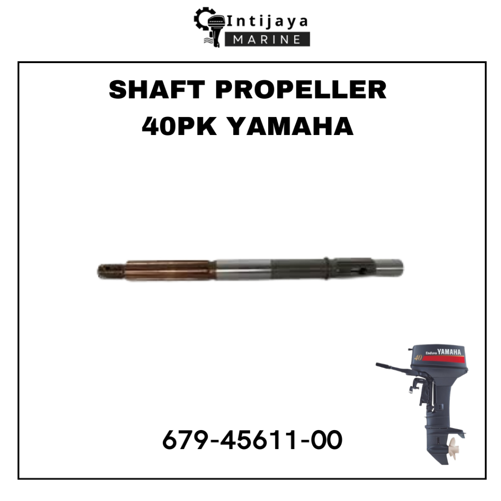 679-45611-00 SHAFT PROPELLER 40PK YAMAHA | AS PENDEK TURBO SUKU CADANG & SPAREPART MESIN TEMPEL OUTB
