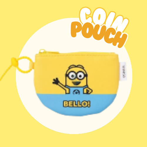 Miniso Minions Mini Coin Pouch Dompet Koin Minion Lucu Bisa Digantung