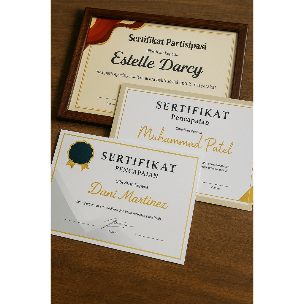 

CETAK SERTIFIKAT A4 CETAK SERTIFIKAT CUSTOM