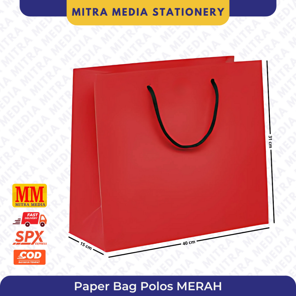 

Paper Bag Paperbag Polos Merah Souvenir Natal Kemerdekaan Untuk Kado