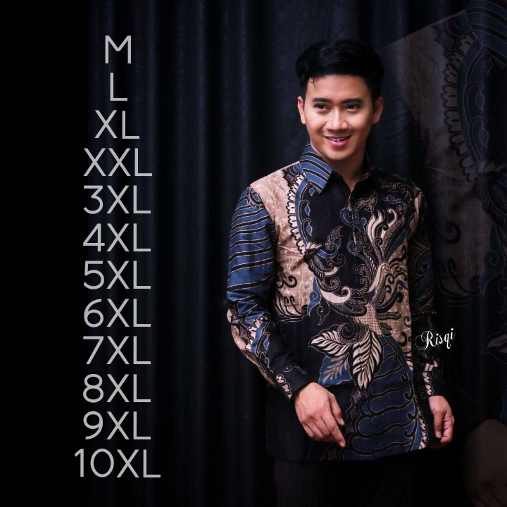Kemeja batik pria lengan panjang | Batik pria | Batik jumbo | Batik big size M,L,XL,XXL,3XL,4XL,5XL,
