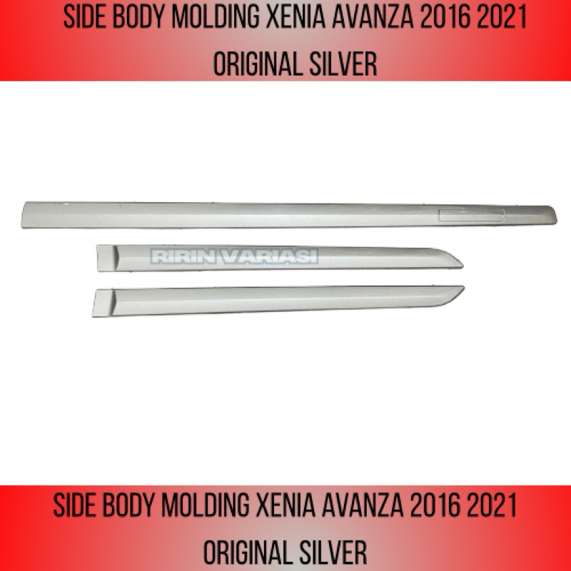 list lis body molding xenia avanza 2016 2021 original warna silver