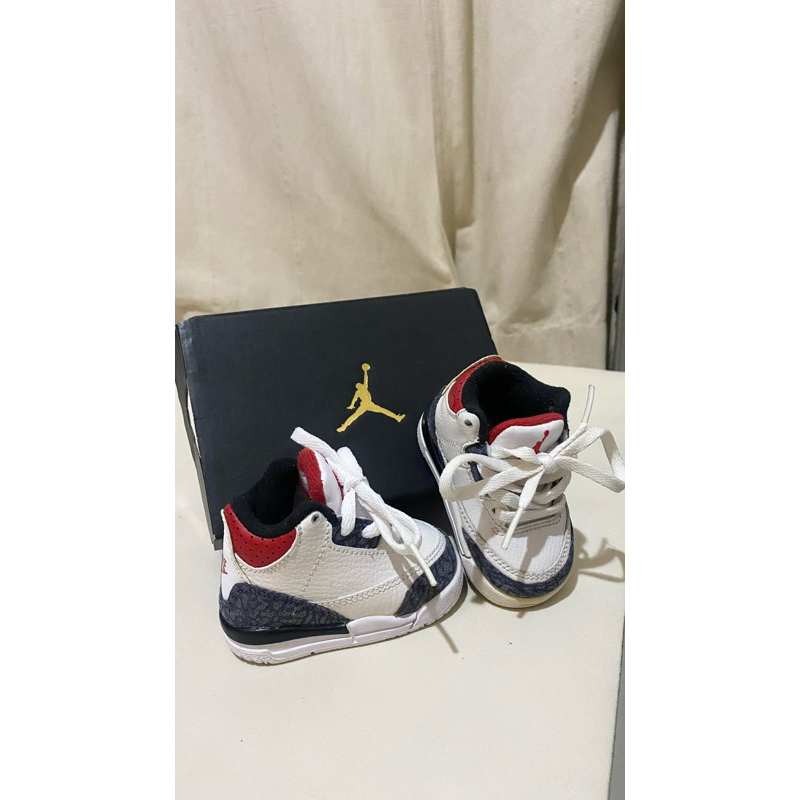 Preloved - NIKE Air Jordan 3 Retro ORIGINAL (Size 2C)