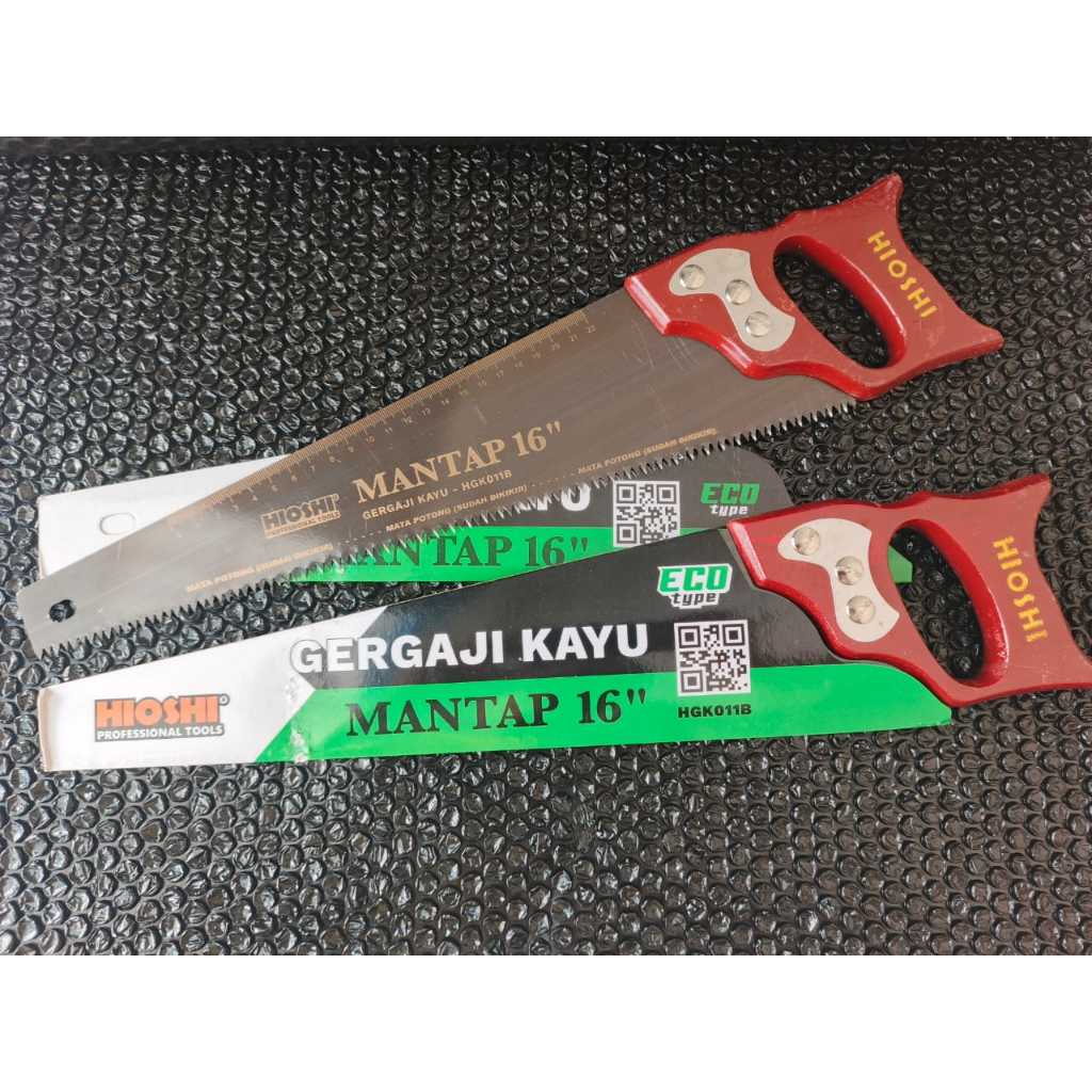 Gergaji Kayu HIOSHI MANTAP 16 inch  GG Kayu / Gergaji tangan gorok / Hand saw
