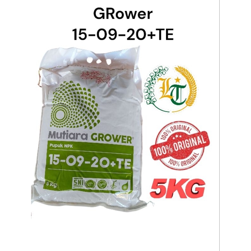 PUPUK NPK MUTIARA GROWER 5kg Meroke Grower original  kemasan Pabrik
