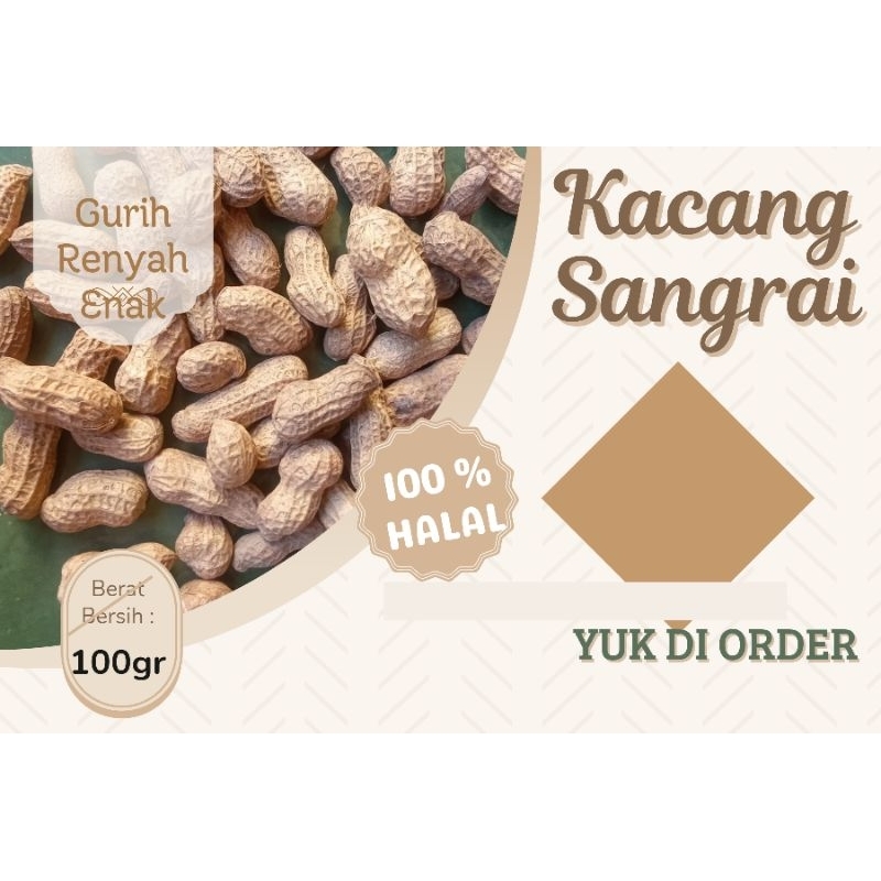 

Makanan Ringan Snack Camilan Gurih Lezat Bergizu KACANG SANGRAI SUPER 100 gr