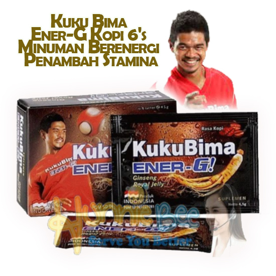 

Kuku Bima Ener-G Kopi 6's - Minuman Berenergi Penambah Stamina