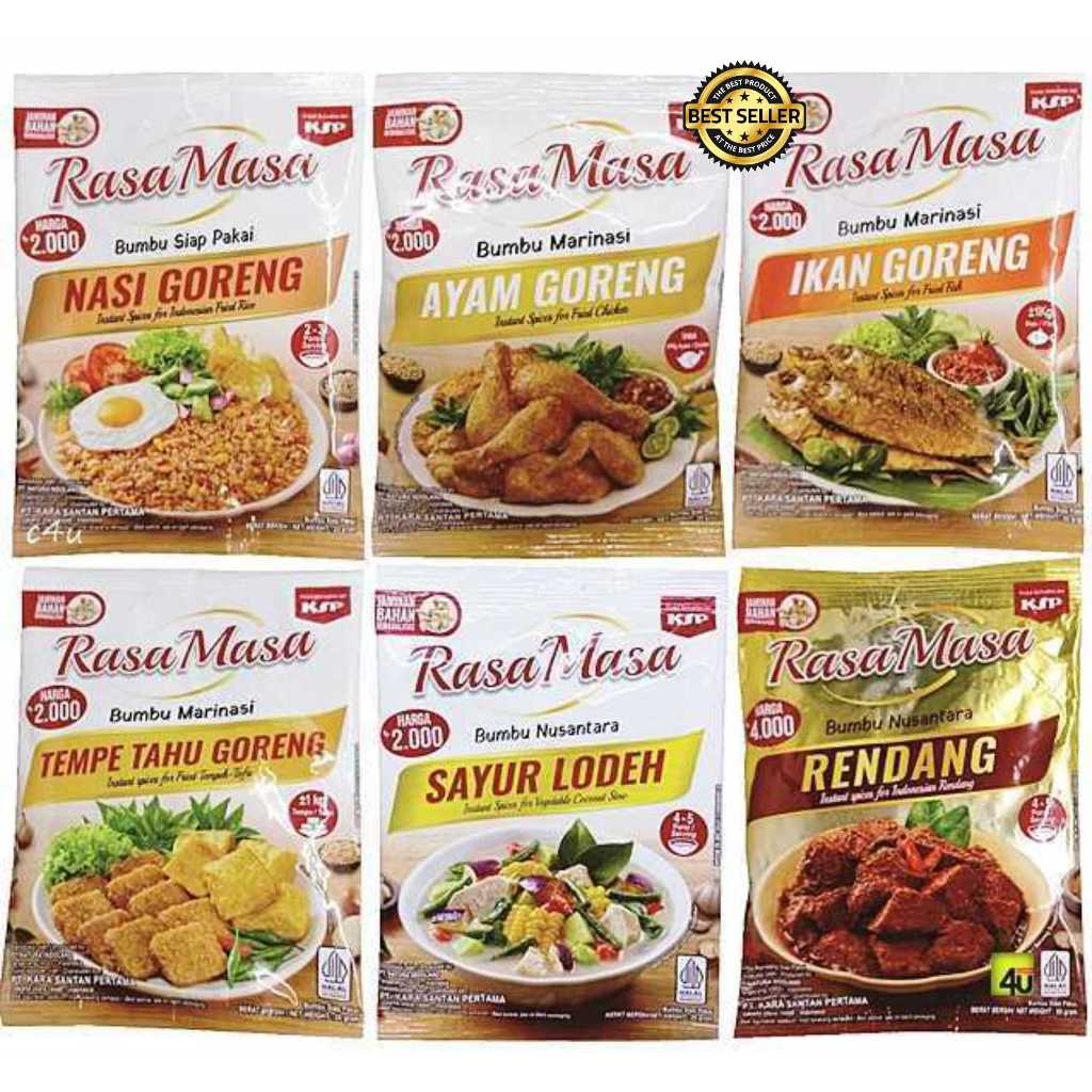

Rasamasa Aneka Bumbu Praktis: Bumbu Masak Rasamasa 50gr / Rasamasa Bumbu Nusantara Rasa Masa Instan