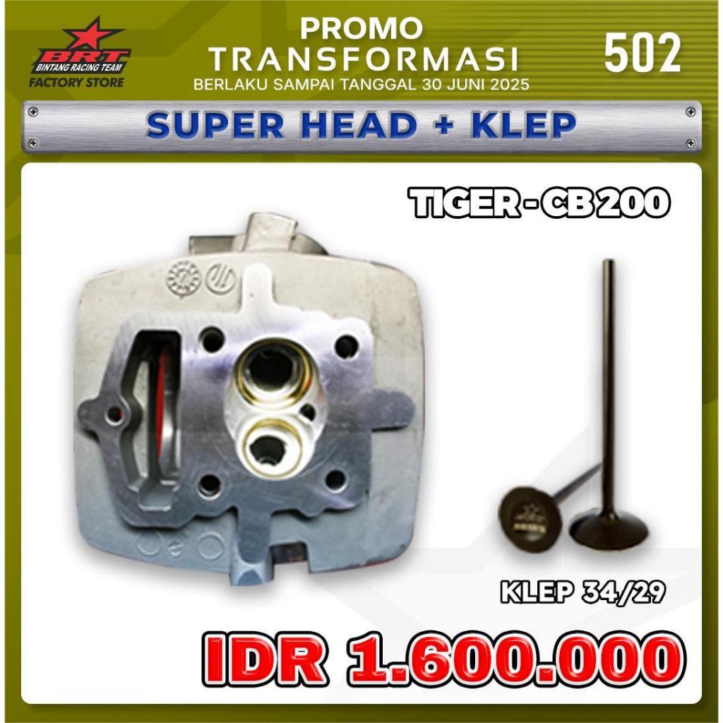 Brt Super Head + Klep 34/29 Tiger / Cb200 KCJC
