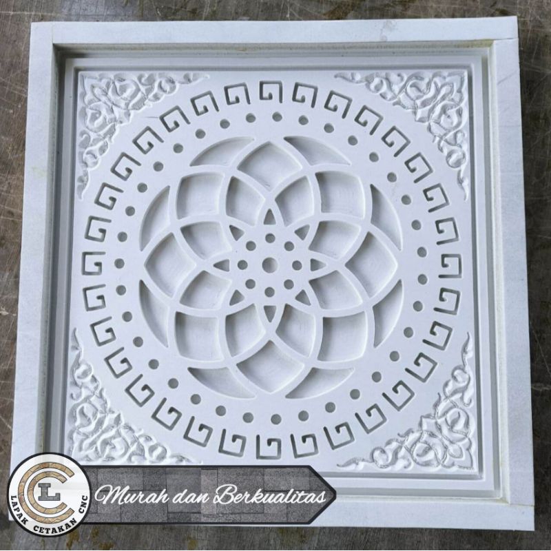 Cetakan Masif GRC CNC model Panel Dinding motif geometris ornamen bahan Spons Eva