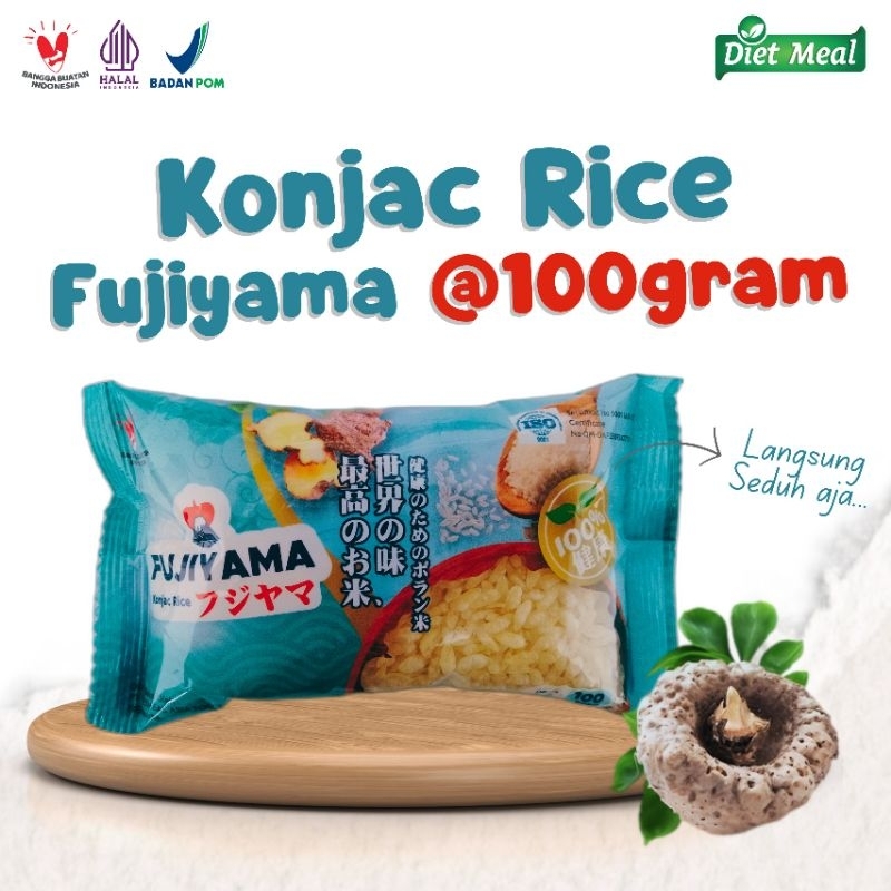 

Beras Porang Shirataki FUJIYAMA berat 100 gram