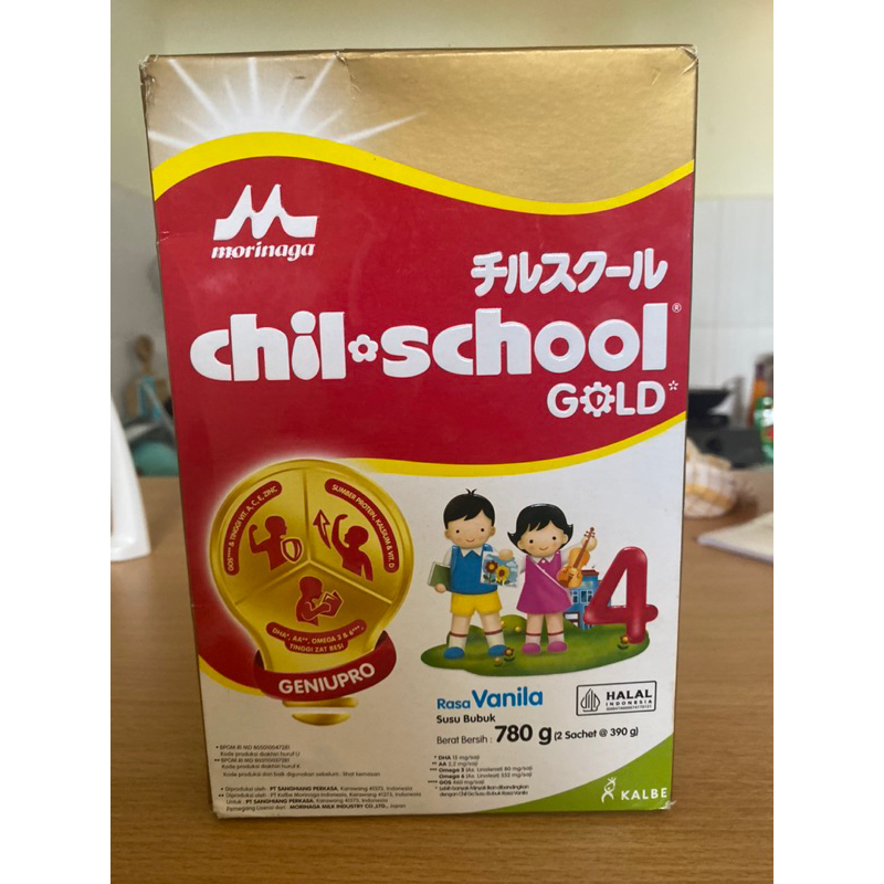 

Morinaga Chil School Gold Vanila 780g Susu Formula Pertumbuhan Anak Usia 3-12 Tahun