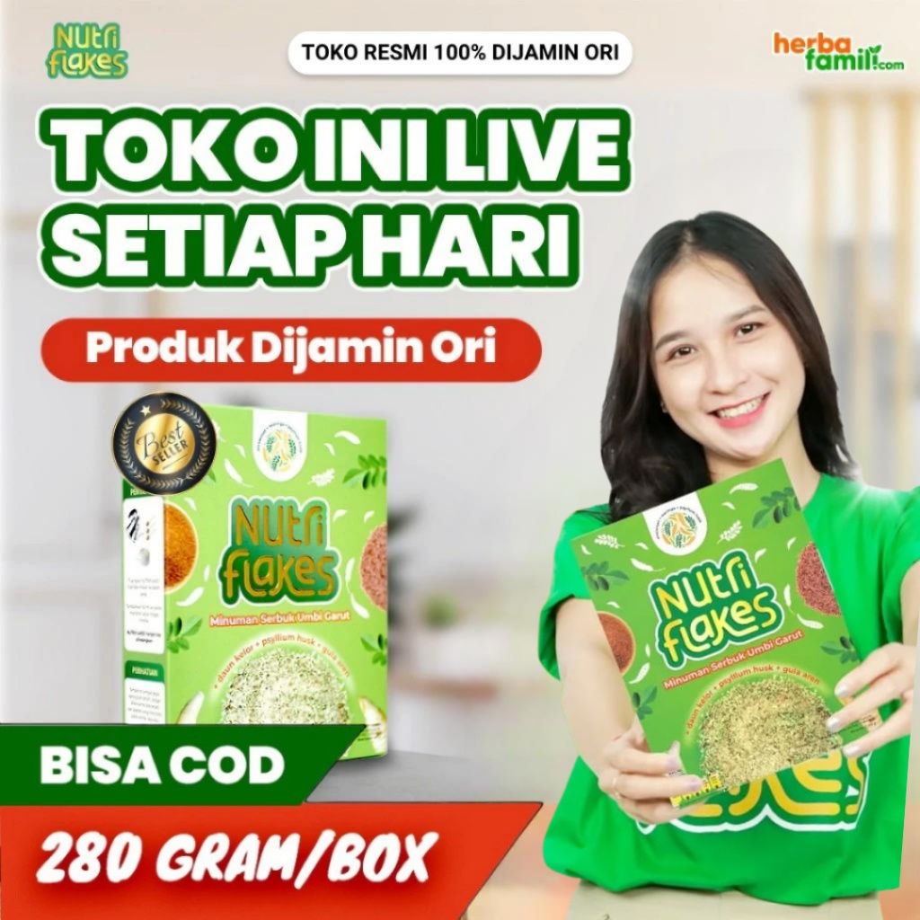 

NUTRIFLAKES 100% ORIGINAL | Ori Official Store Asli Sereal Asam Lambung NUTRIFLAKES