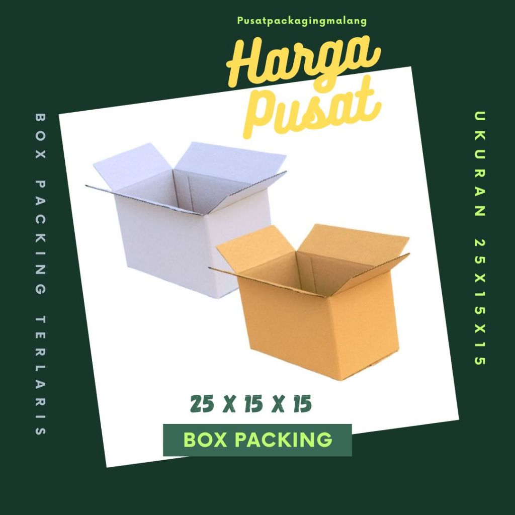 

Kardus 25x15x15 Packing Olshop Box A1 Dus Kotak Kemasan Box Aksesoris Souvenir Sparepart Madu Parfum
